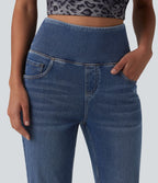 Jean évasé taille haute Halara Flex™ avec poches