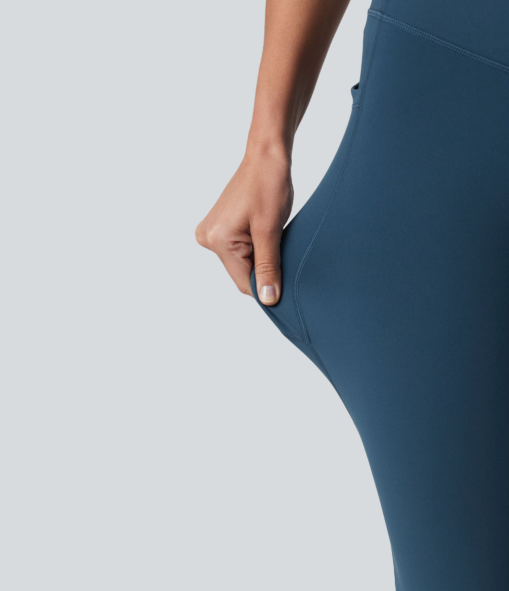 Legging corsaire de sport gainant Halara UltraSculpt™ taille haute, anti-roulis et gainant, avec poches