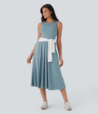 Robe active mi-longue sans manches Breezeful™ avec découpes, séchage rapide, fluide et poches pour camping