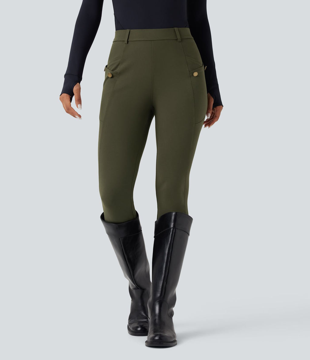 Pantalon ajusté taille haute DayStretch avec poches