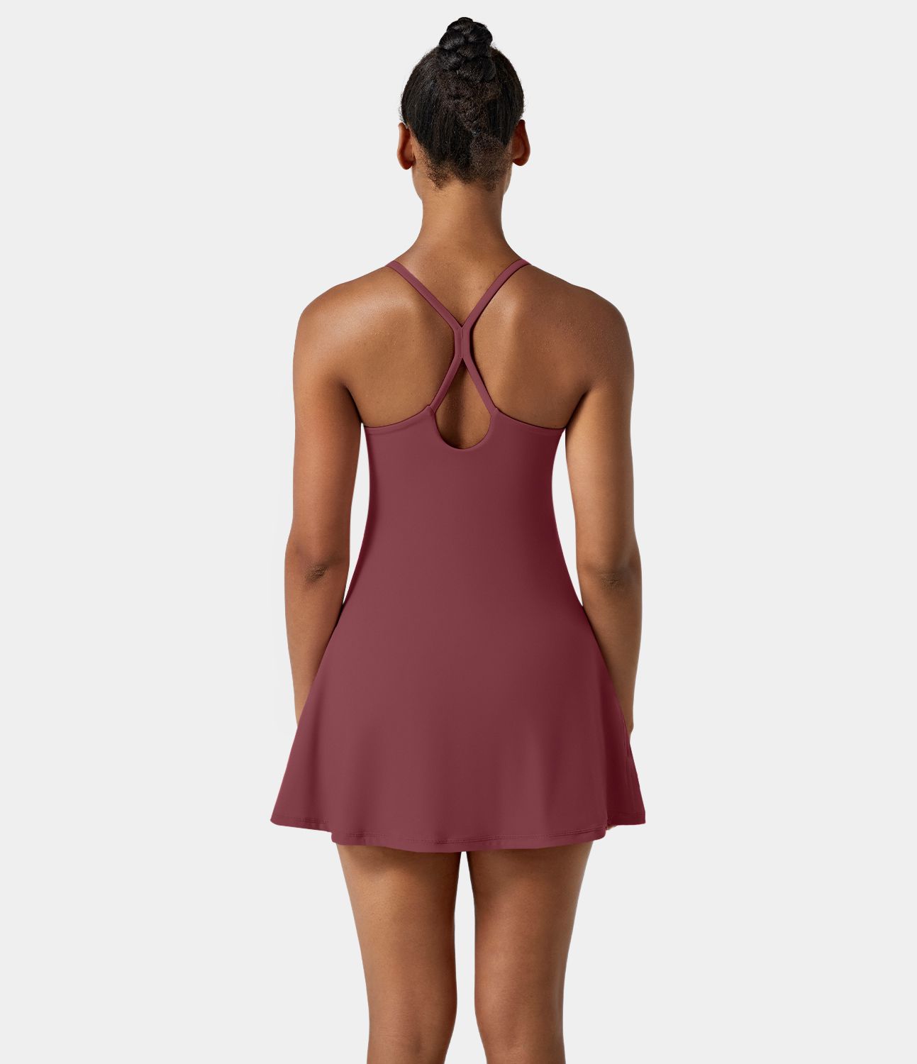 Robe SoftlyZero™ Airy mini d'activité à dos nu avec découpes 2-en-1 avec poches et effet frais InstantCool, protection solaire UPF50+