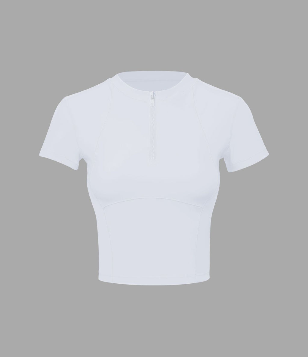 Haut de sport golf SoftlyZero™ Airy à manches courtes à demi-zip et effet frais InstantCool