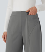 Pantalon tailleur large taille moyenne Halara Flex™ DayStretch avec poches