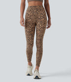 Legging d'entraînement taille haute gainant effet push-up imprimé léopard Halara UltraSculpt™ avec poches