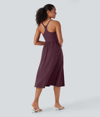 Robe caraco décontractée SoftlyZero™ Airy dos nageur effet frais InstantCool avec poches, bonnets E-G