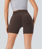 Short cycliste 12,5 cm d'entraînement gainant galbant taille haute avec effet scrunch et poches Halara UltraSculpt™
