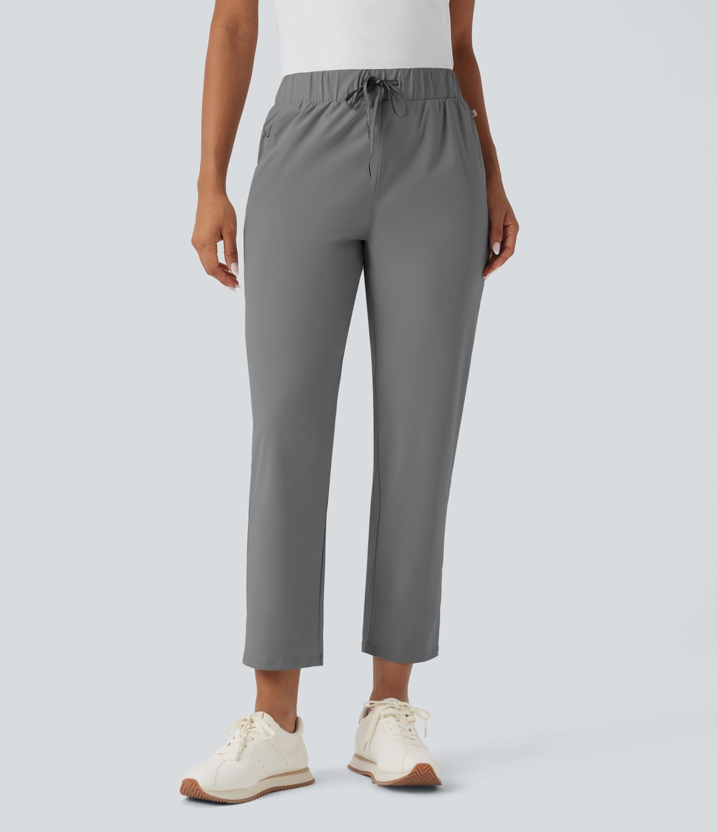 Pantalon golf fuselé taille haute cordon poches séchage rapide - Poche tee de golf