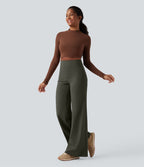Pantalon yoga large gainant taille haute DayStretch avec poches