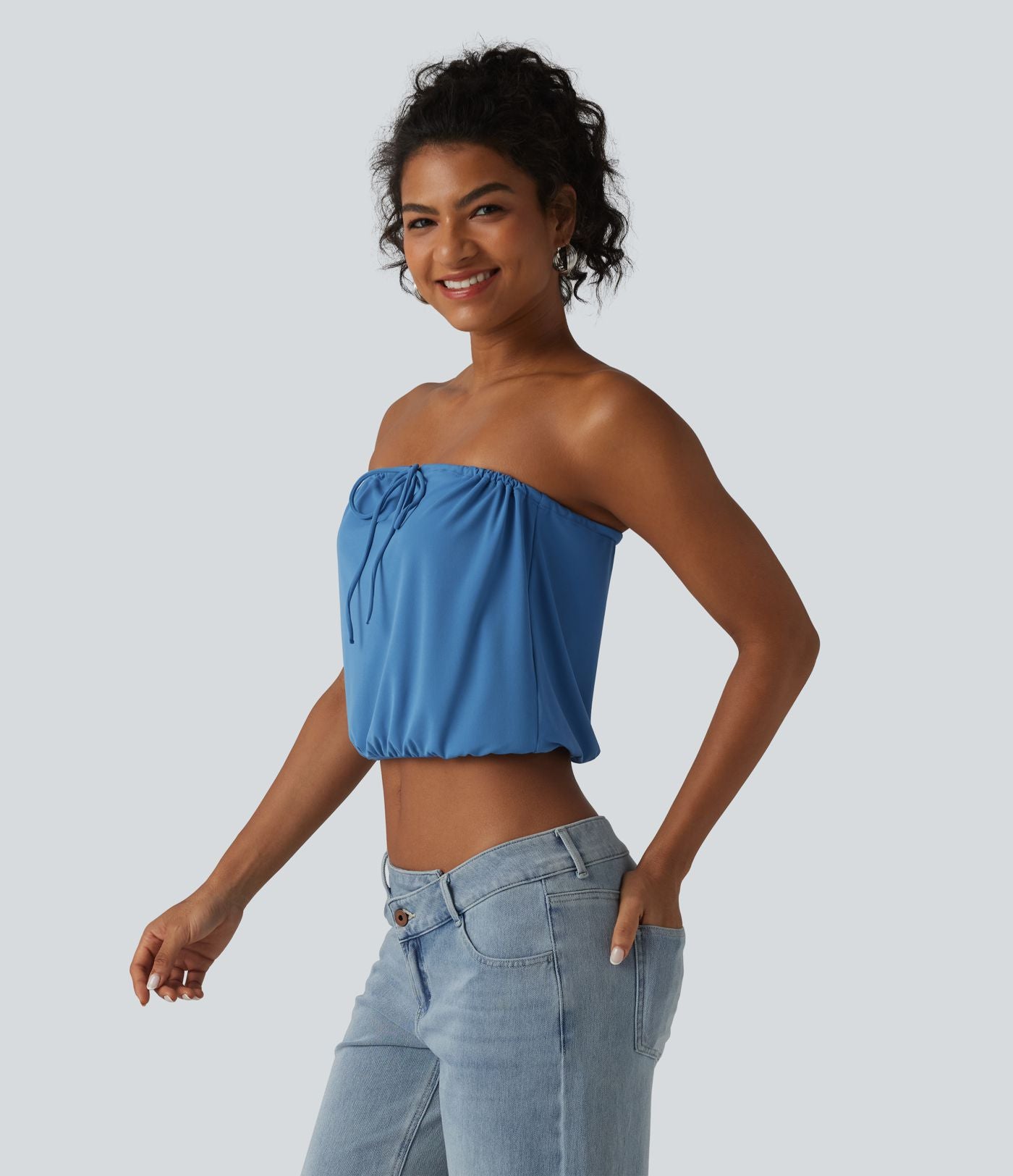 Débardeur court à lacets SoftlyZero™ - Protection solaire UPF50+