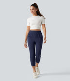 Jogging court taille haute à séchage rapide pour le golf avec poches