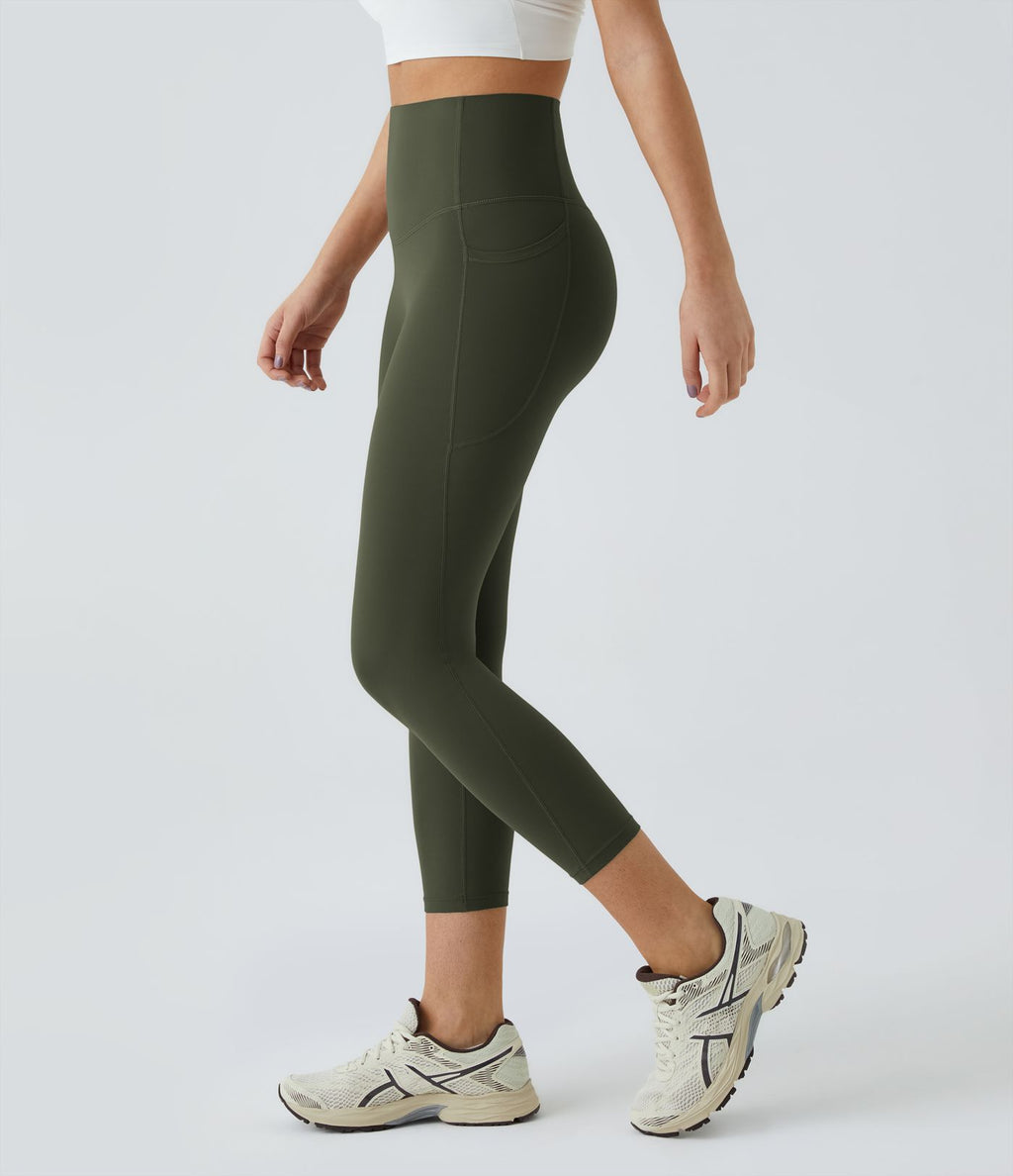 Legging corsaire d'entraînement gainant taille haute avec poches Halara UltraSculpt™