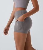 Short de yoga SoftlyZero™ Airy 8,8 cm taille haute poches latérales uni effet frais InstantCool