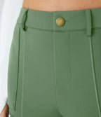 Pantalon cargo ajusté uni taille haute DayStretch avec poches zippées