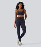 Legging yoga Halara UltraSculpt™ imprimé camouflage taille haute avec cordon de serrage et poches