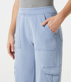 Jogging cargo casual en denim Halara Flex™ taille mi-haute avec poches