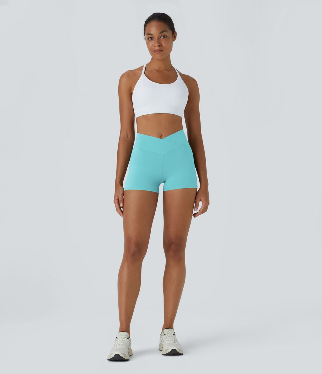 Softlyzero™ Short 7,5cm Biker Taille Haute Croisé Uni