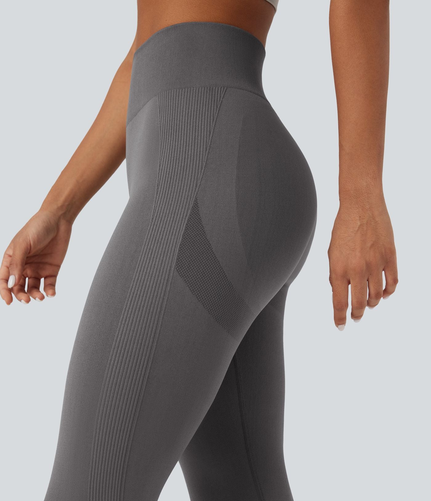 Legging yoga taille haute push-up froncé sans couture OneForm Seamless Flow