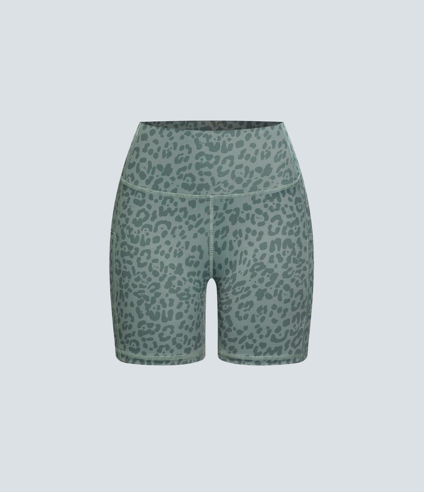Short Course Biker Yoga Taille Haute avec Poches Latérales
