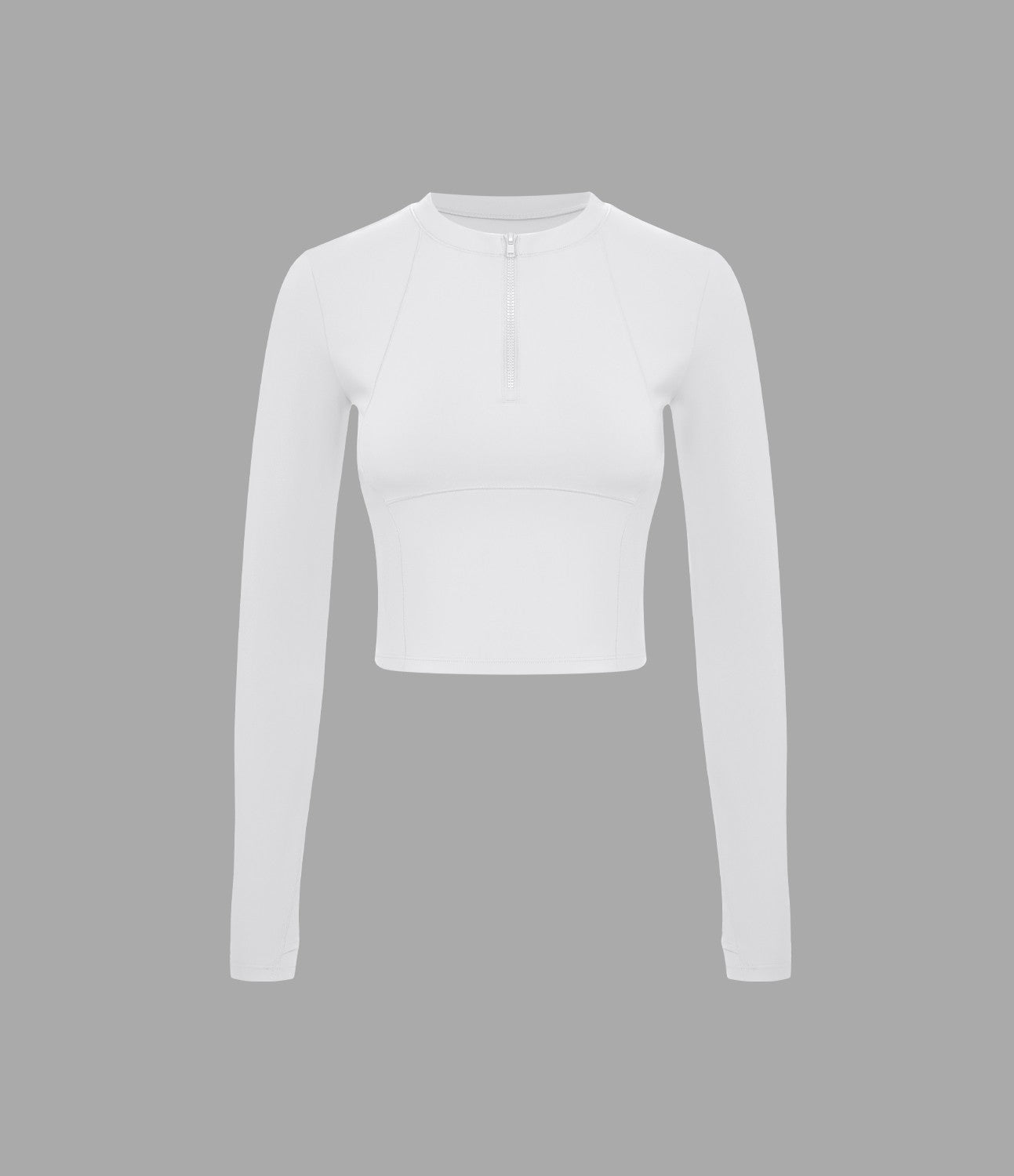 Softlyzero™ Plush Top Sport de Golf Court à Manches Longues avec Trou pour Pouce et Demi-Zip