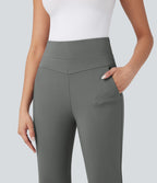 Pantalon tailleur bootcut taille haute Halara Flex™ avec poches