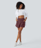 Short de travail large taille haute DayStretch avec poches