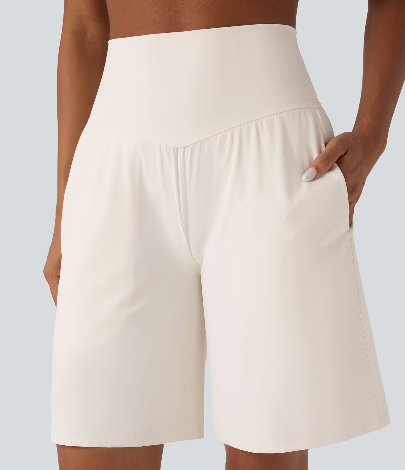 Bermuda SoftlyZero™ Airy de yoga taille haute avec poches multiples et effet frais InstantCool