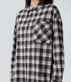 Chemise à carreaux coupe décontractée avec poche