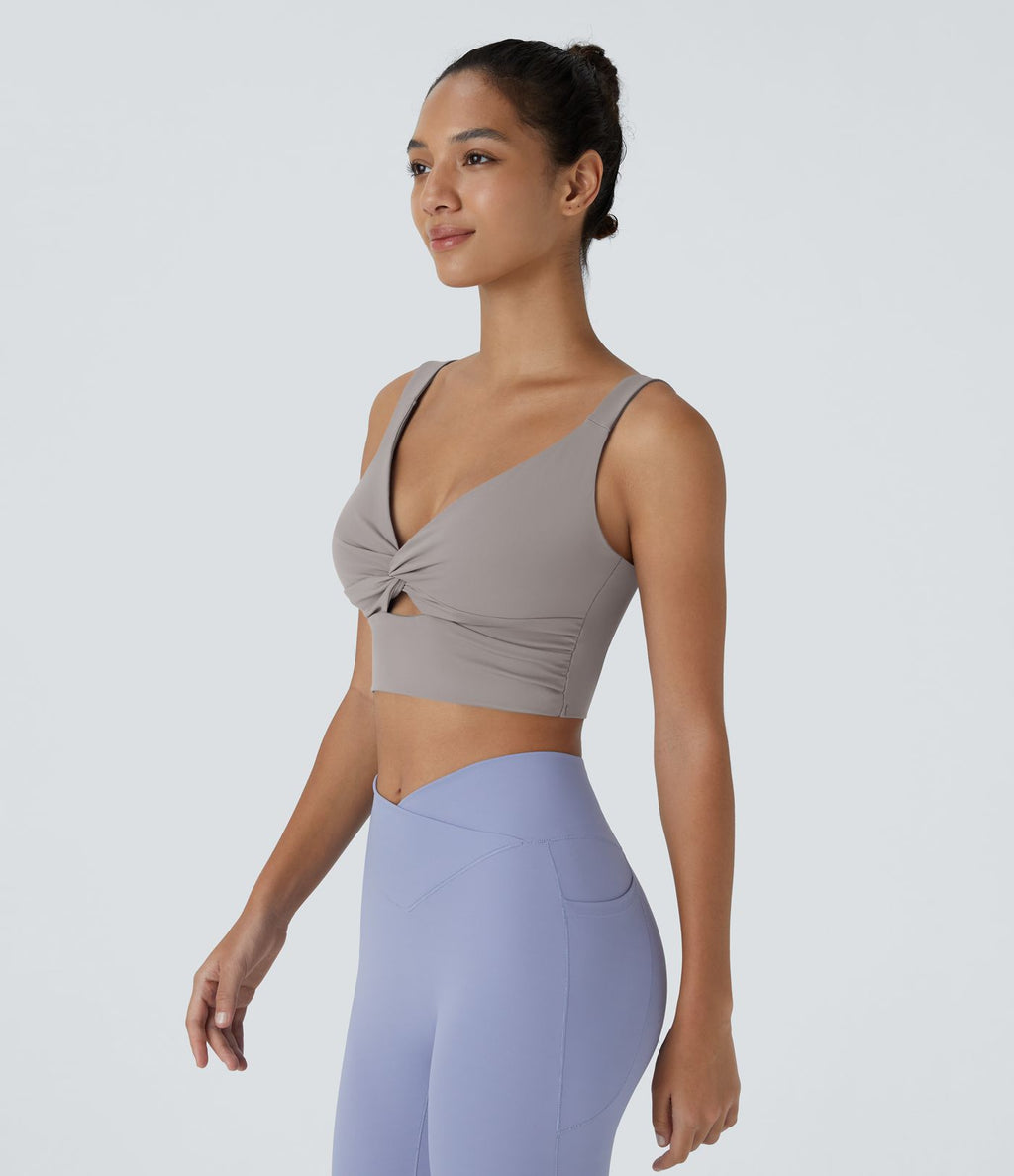 Brassière yoga SoftlyZero™ Airy maintien léger découpes effet frais InstantCool, bonnets A-D, protection solaire UPF50+