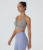 Brassière yoga SoftlyZero™ Airy maintien léger découpes effet frais InstantCool, bonnets A-D, protection solaire UPF50+