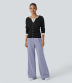 Pantalon tailleur évasé taille haute Halara Flex™ DayStretch avec poches