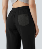 Halara Flex™ Jean larges color block jambes cordon de serrage taille haute avec poches
