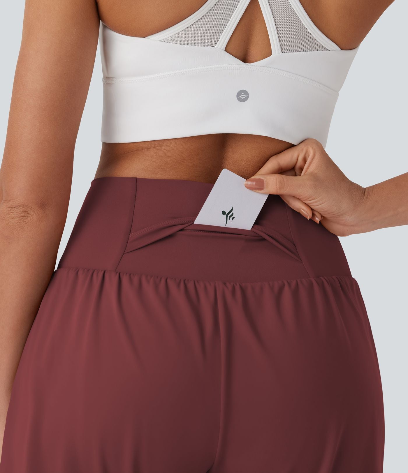 Short de yoga SoftlyZero™ Airy 2-en-1 taille très haute avec poches et effet frais InstantCool 17,5 cm