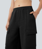Pantalon décontracté SpacerTek™ taille mi-haute, jambe droite, avec poches