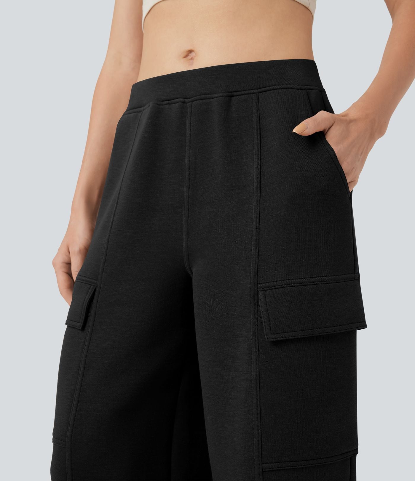 Pantalon décontracté SpacerTek™ taille mi-haute, jambe droite, avec poches