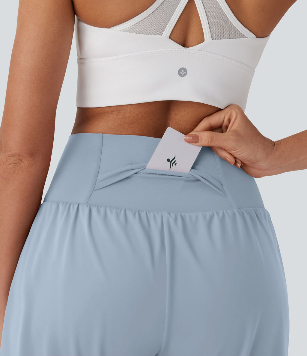 Short de yoga SoftlyZero™ Airy 2-en-1 taille très haute avec poches et effet frais InstantCool 17,5 cm