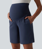 Bermuda de yoga maternité SoftlyZero™ Airy taille très haute effet frais InstantCool avec poches