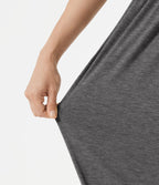Combinaison jogging décontractée chinée à bretelles réglables, soutien-gorge intégré froncé et poches - Édition Easy Peasy