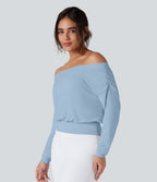Haut de sport yoga oversize épaules dénudées effet frais InstantCool séchage rapide