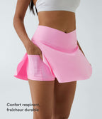 Jupe de tennis SoftlyZero™ Airy 2-en-1 avec poches latérales croisées effet frais InstantCool, Lucid, longueur allongée