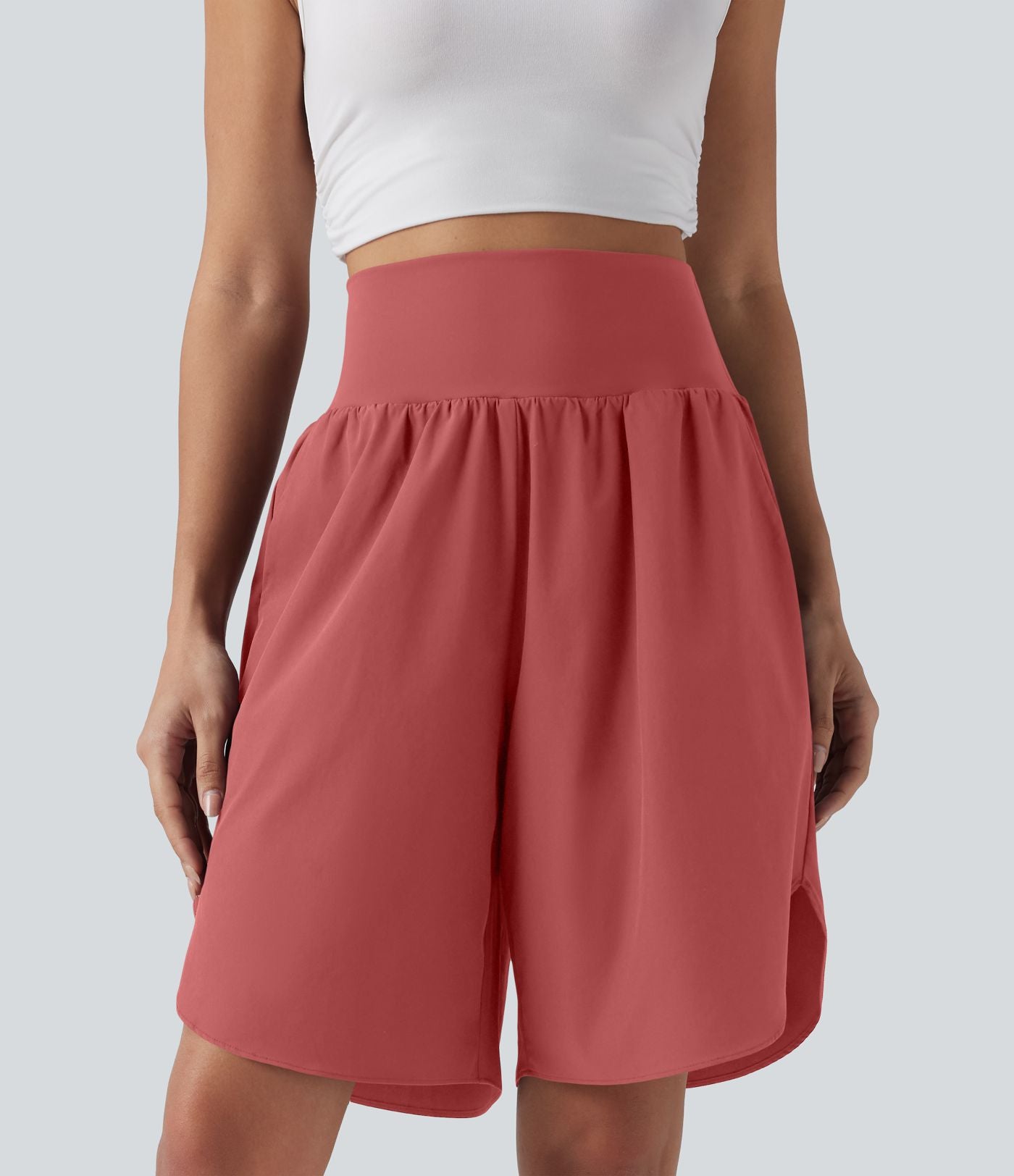 Short resort taille haute gainant séchage rapide avec fentes Breezeful™ et poches