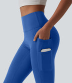 Legging de yoga corsaire SoftlyZero™ taille haute avec poches - UPF50+