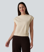 T-shirt casual col rond manches courtes