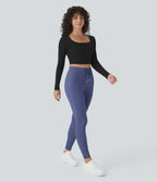 Jogging taille haute Softlyzero™ Plush avec cordon de serrage et poches latérales