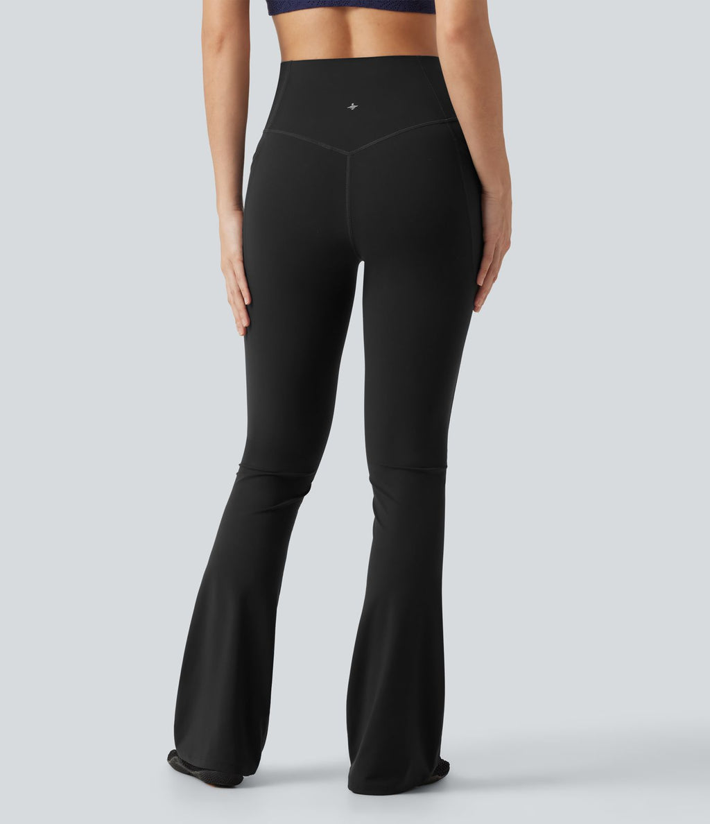 Legging de yoga bootcut Halara UltraSculpt™ taille haute gainant avec poches