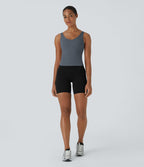 Softlyzero™ Plush Top Débardeur Uni Col en V Soutien-Gorge Intégré