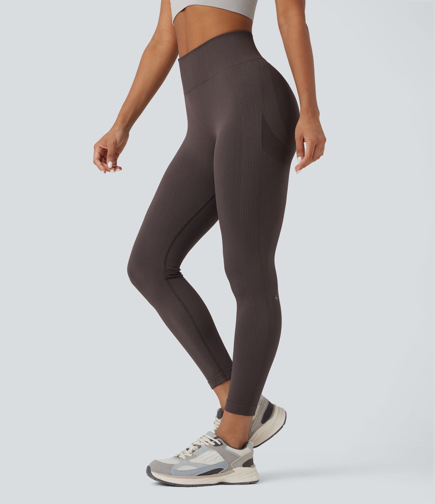 Legging yoga taille haute push-up froncé sans couture OneForm Seamless Flow