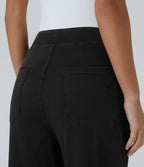 Halara Flex™ Taille Mi-Haute Multiples Poches Jambe Droite Jean Cargo Décontracté Extensible