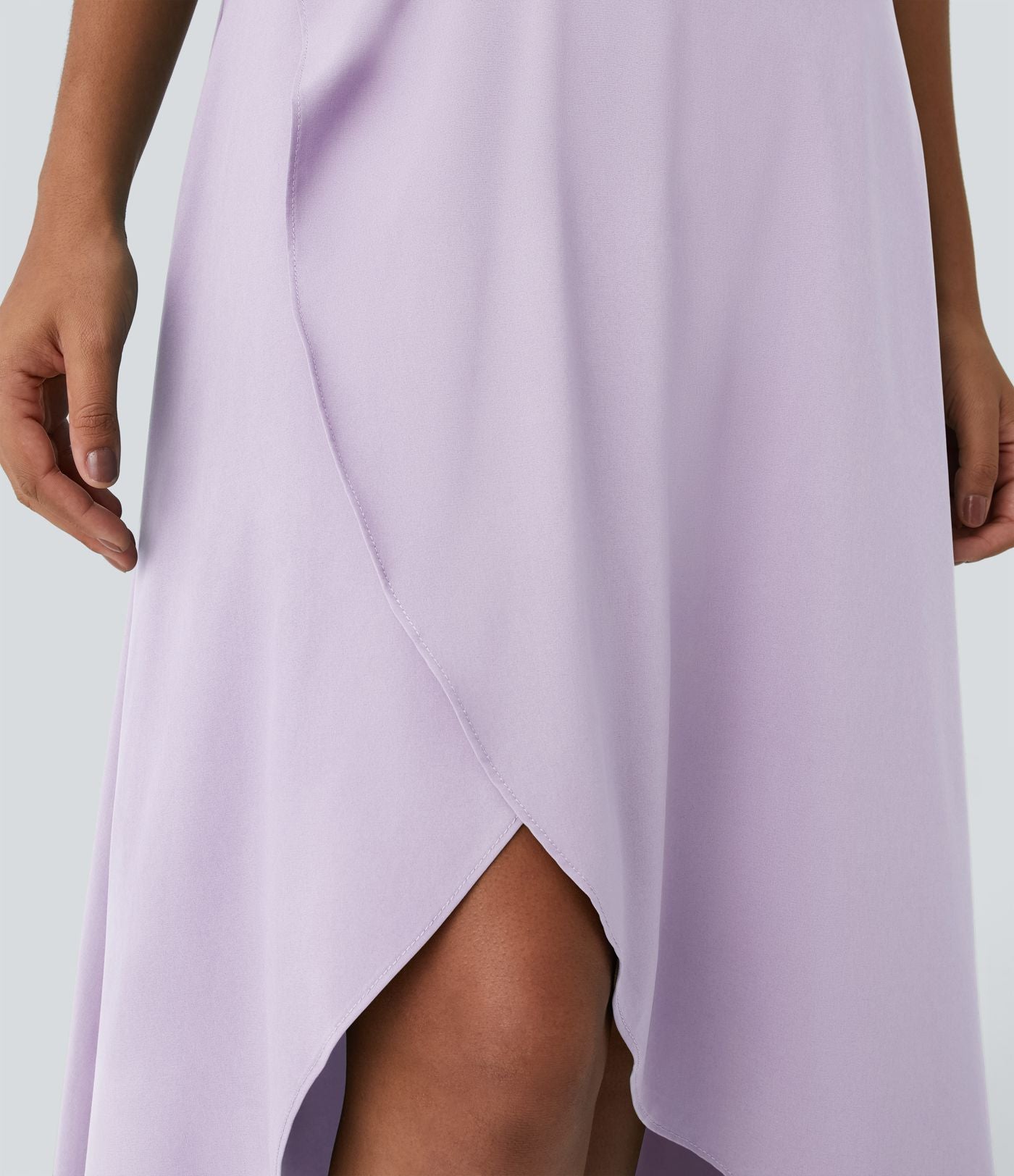Jupe Longue Casual Breezeful™ Taille Haute à Volants 2en1 Fluide Sèchement Rapide Quotidien Maxi