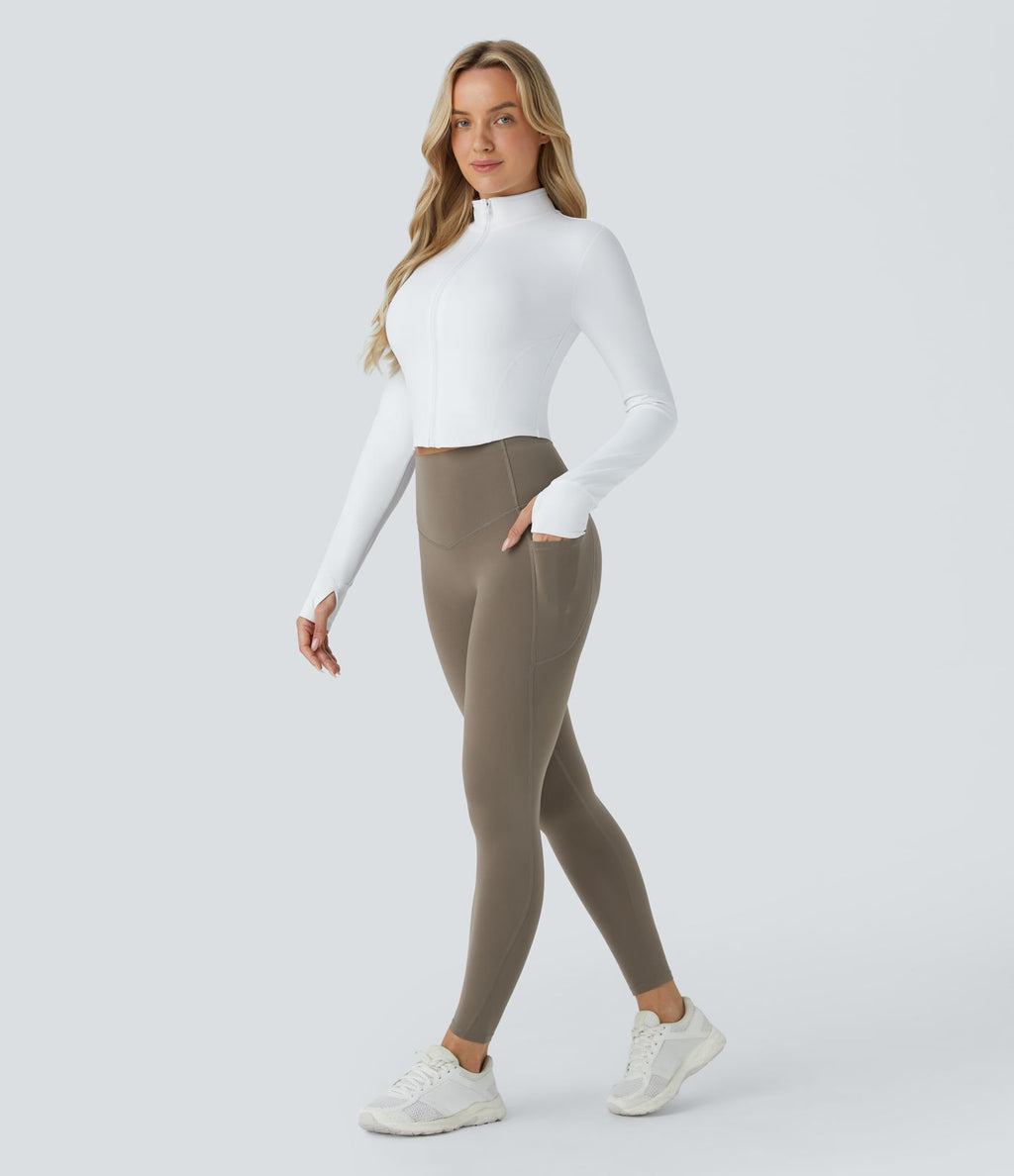 Legging d'entraînement gainant galbant taille haute avec poches Halara UltraSculpt™
