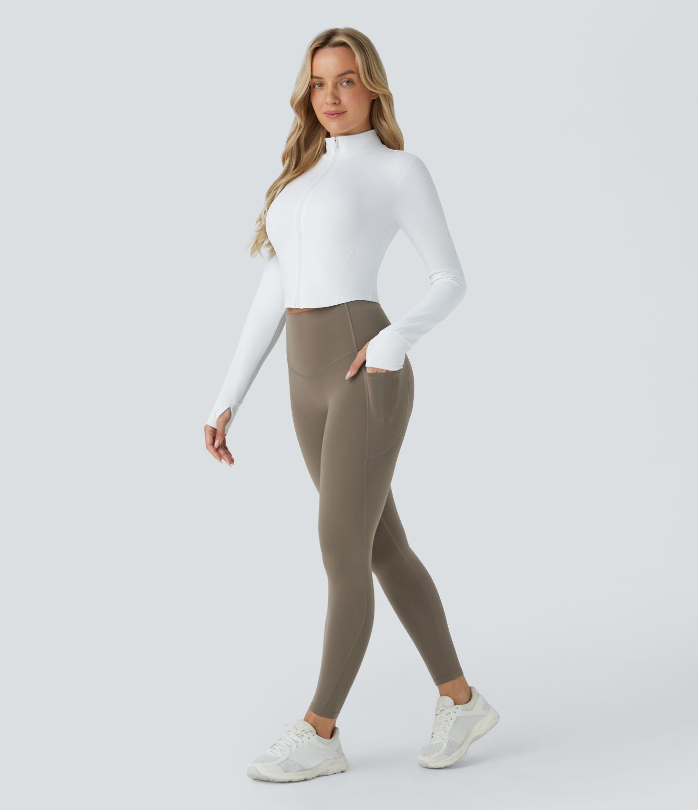 Legging d'entraînement gainant galbant taille haute avec poches Halara UltraSculpt™